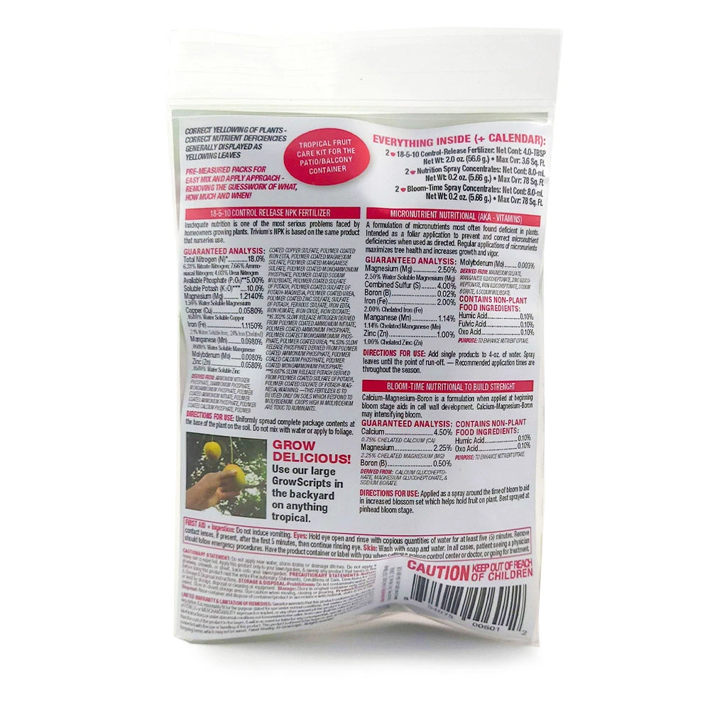 Brighter Blooms Tropical Fruit Tree Care Kit 3 Brighter Blooms Tropical Fruit Tree Care Kit