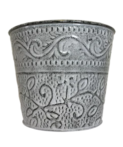 Brighter Blooms Decorative Ensley Pot - Tin (Antique White)